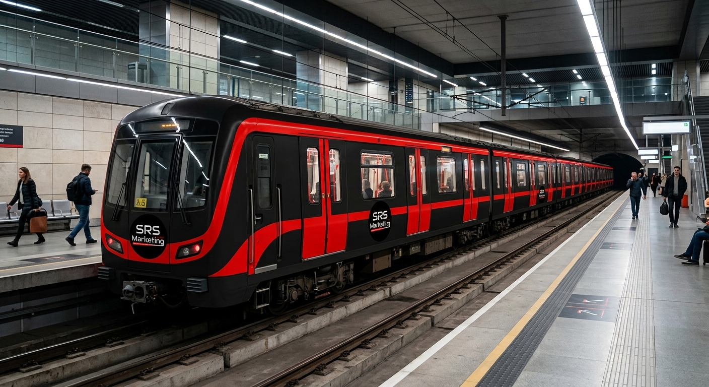 Delhi Metro External Train Wrap Advertising